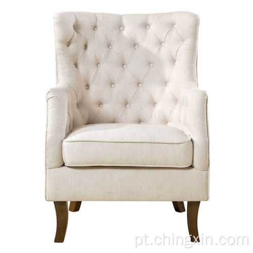 Cadeiras de lazer Atacado Alto traseiro Tufted Arm Chair